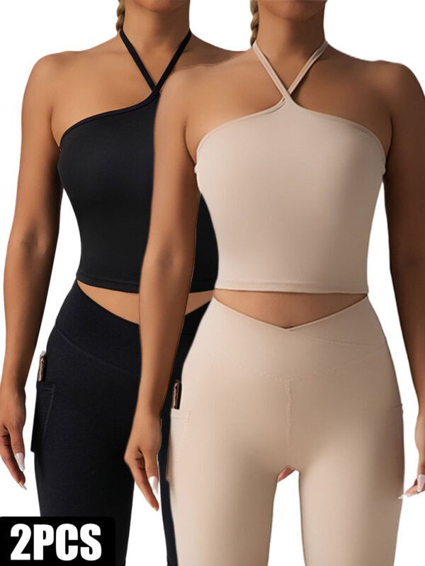 2 Pieces Sports Bra Athletic Running Sports Bra - Image 4